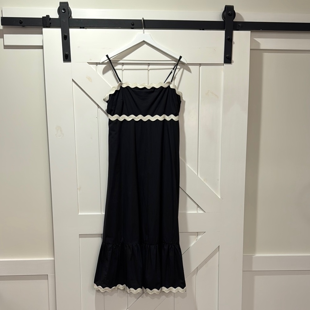 The Vintage Shop Black Spaghetti Strap Maxi Sundress